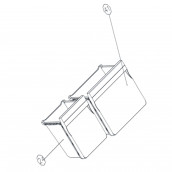 Tiroir inférieur repère n°41  388X237X213 mm