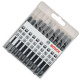 LAMES DE SCIE SAUTEUSE BASIC FOR WOOD, SET DE 10 PIÈCES ACCESSOIRES ET ENTRETIEN - 2607010629