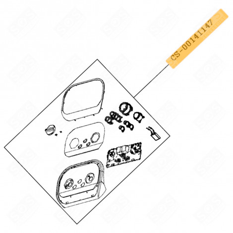 CADRAN DE COMMANDE COMPLET DIVERS PETIT MÉNAGER - CS-00141147, CS00141147