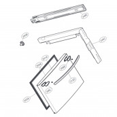 Poignée (partie congélateur) repère 212D