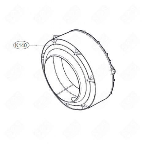 DEMI CUVE AVANT REPÈRE K140 MACHINE À LAVER, LAVE-LINGE - ACQ85637111