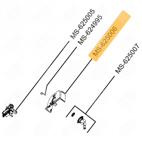 ENJOLIVEUR ARRIÈRE (REPÈRE N°MS-625006) DOLCE GUSTO GENIO S TOUCH CAFETIÈRE, MACHINE À CAFÉ - MS-625006, MS625006