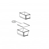 Clayette, étagère bac à légumes ( repère 121b )   440x385 mm Clayette, étagère bac à légumes ( repère 121b )   440x385 mm