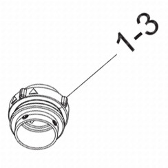 Bouchon d'origine (repère n°1-3)