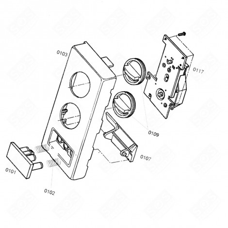 BANDEAU DE COMMANDE (REPÈRE N°103) FOUR MICRO-ONDES - 00481624, 481624