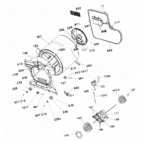 TAMBOUR REPÈRE 202 SÈCHE-LINGE - 40016172