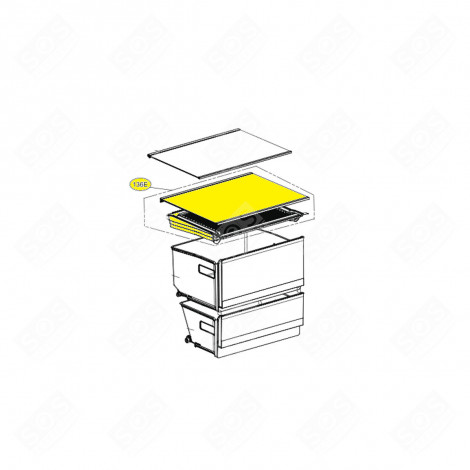 CLAYETTE (REPÈRE 136E) FRIGO, RÉFRIGÉRATEUR, CONGÉLATEUR - AHT74973834