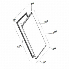 Joint de porte (repère n°2391)