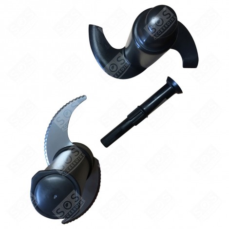 KIT COUTEAUX + FOURREAU D'AXE + PROLONGATEUR ROBOT MÉNAGER - 17528