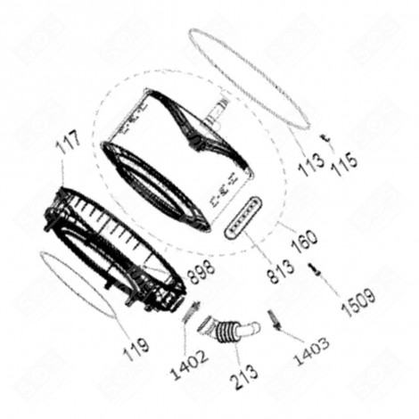 AUBE DE TAMBOUR (REPÈRE N°813) MACHINE À LAVER, LAVE-LINGE - 42160220