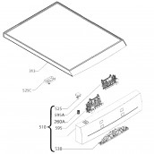 Bandeau de commande complet (repère n°510)