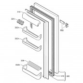 Couvercle compartiment à beurre (repère n°310)