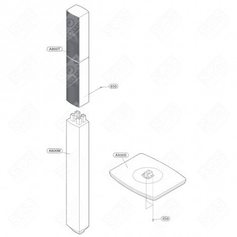ENCEINTE COMPLÈTE (REPÈRE A800T) HOME CINEMA, DVD, BLUE-RAY - ACQ86581601