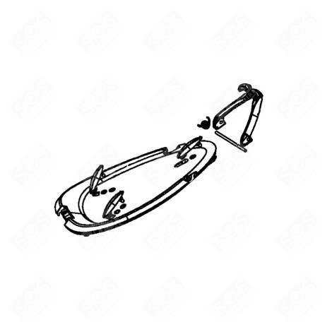 PLAQUE ET SUPPORT FER À VAPEUR CENTRALE VAPEUR, FER À REPASSER - SS-9100045348, SS9100045348