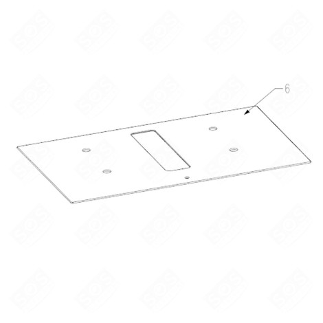 DESSUS VERRE PLAQUE DE CUISSON - 4490265010