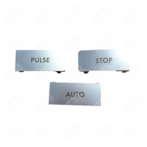 LOT DE 3 TOUCHES CS CHROME S/A/P SAV ROBOT MÉNAGER - 107721S