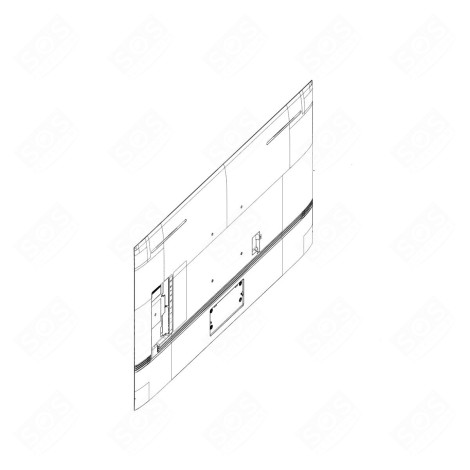 COUVERCLE ARRIÈRE D'ORIGINE TÉLÉVISION - BN96-54812D