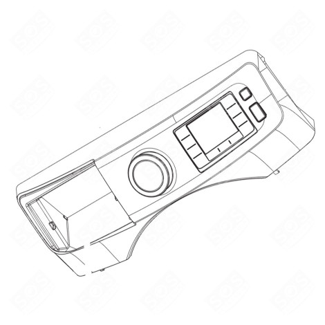 BANDEAU COMPLET MACHINE À LAVER, LAVE-LINGE - DC97-19654F