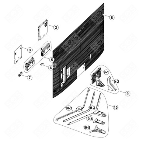 BASE PIED D'ORIGINE (REPÈRE N°10) TÉLÉVISION - BN96-46051A