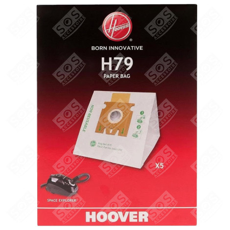 Lot de 5 sacs en papier H79 HOOVER 35601745