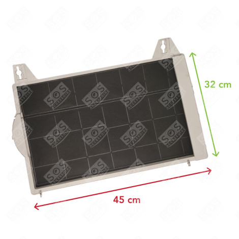 FILTRE CHARBON DHZ1100   430X270X42 MM