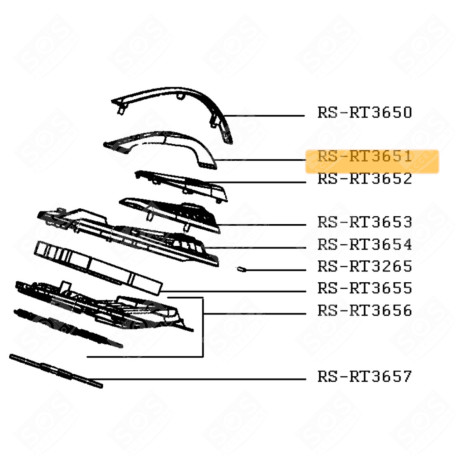 POIGNÉE NOIR ASPIRATEUR - SS-1600007266, RS-RT3651