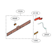 Câble ( repère 284 A ) Câble ( repère 284 A )