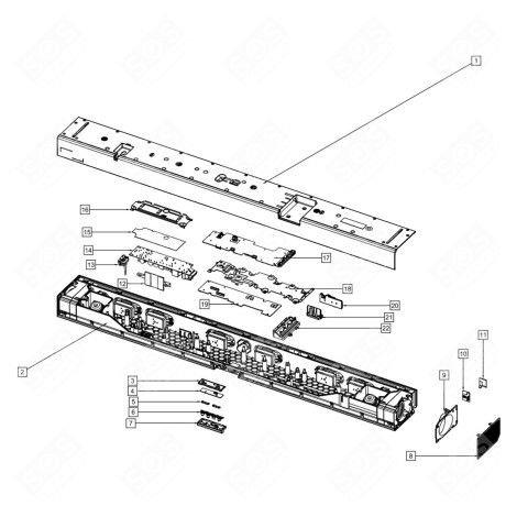 CARTE ÉLECTRONIQUE D'ORIGINE (REPÈRE N°17) AUDIO, CHAÎNE HIFI - AH94-03811B