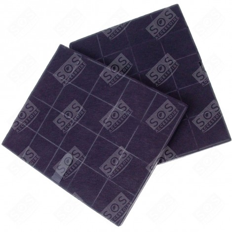 Lot de 2 filtres charbon 235x190mm AFFCAF16 AIRFORCE
