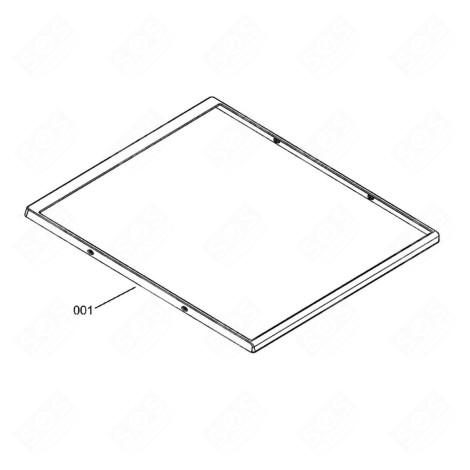 PLAQUE VITROCÉRAMIQUE AVEC ENCADREMENT FOUR, CUISINIÈRE - 5612197409