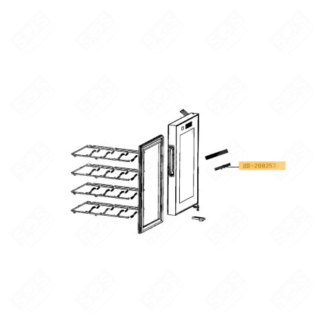 CARTE ÉLECTRONIQUE DE COMMANDE ( REPÈRE SS-208257 ) CAVE À VIN - SS-208257, SS208257
