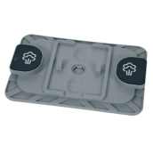 Support serpillère bleu