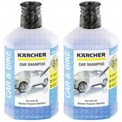 Lot de 2 bouteilles Nettoyant voiture wash & wax 1 litre d'origine Lot de 2 bouteilles Nettoyant voiture wash & wax 1 litre d'origine