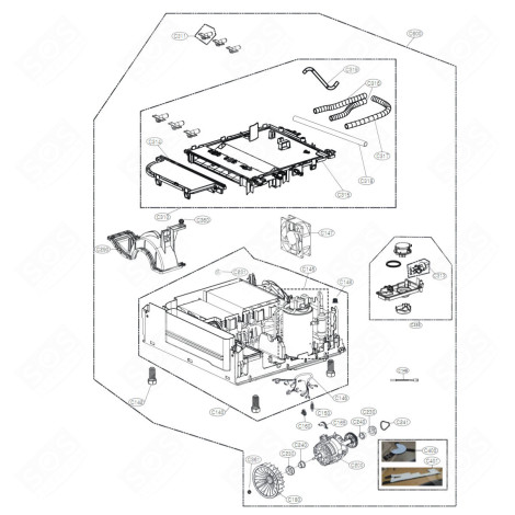POMPE À CHALEUR (REPÈRE C600) SÈCHE-LINGE - AAN73349729