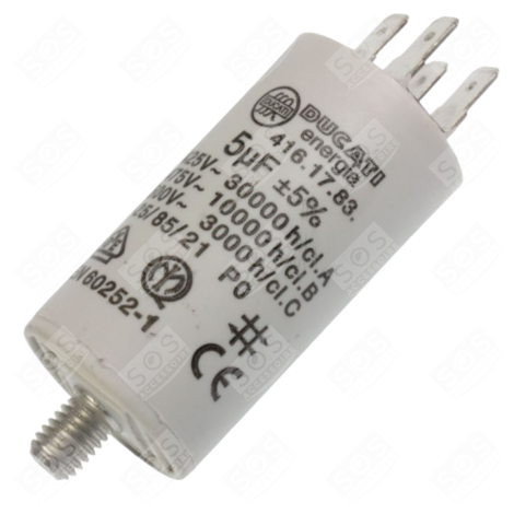 CONDENSATEUR 5ΜF 450V MACHINE À LAVER, LAVE-LINGE - 481281728928, C00380338