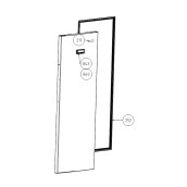 Joint de porte (Partie congélateur, repère 252)