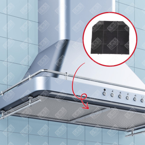 FILTRE CHARBON (X1) ROBLIN 5403008   265X235X16 MM HOTTE -  5403008, C00384658