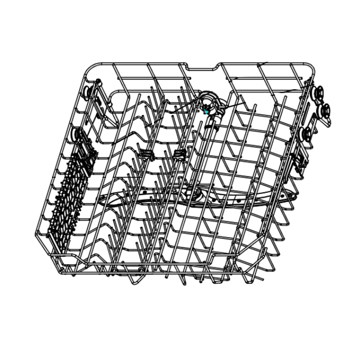 Panier Supérieur Avec Rotor Pour Lave-vaisselle FAGOR, AMICA, CURTISS | Pièce Détachée 1062611 | Remplacement Facile