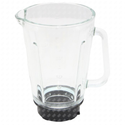 Bol blender en verre avec embase noir