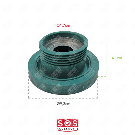 PALIER GAUCHE COMPLET DIAMÈTRE DE L'AXE 17MM 0.98 MACHINE À LAVER, LAVE-LINGE - 4071374096, 4071430963