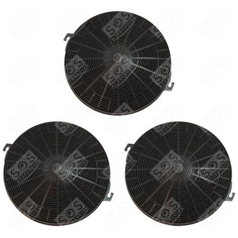 LOT DE TROIS FILTRES CHARBON TYPE 211 CHF211 210X26 MM