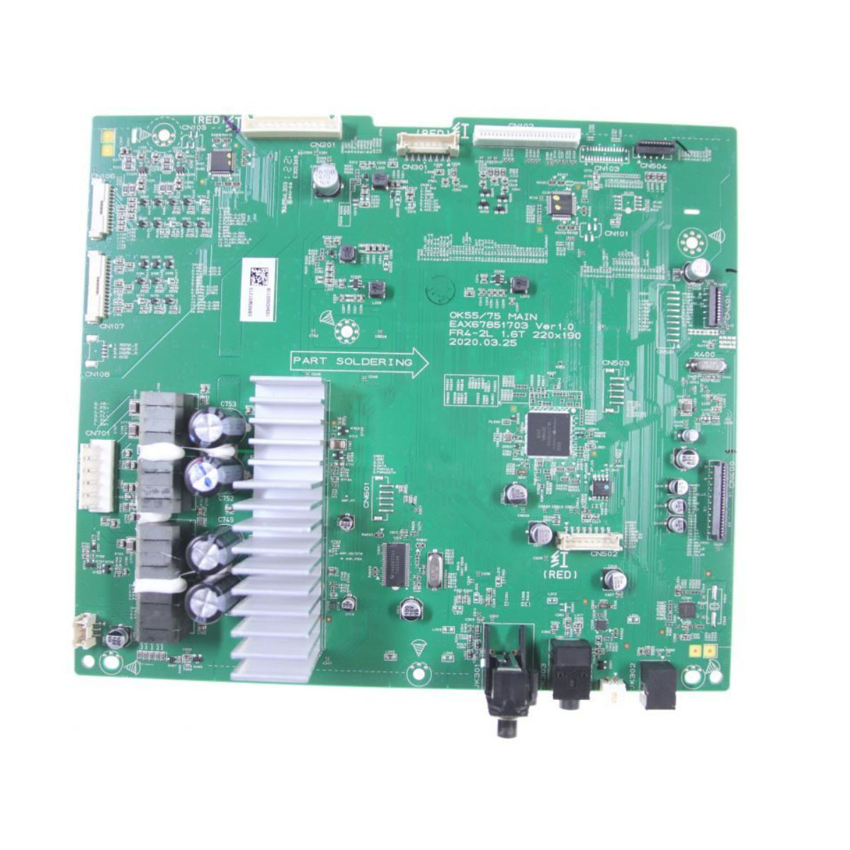 Carte Mère Audio Chaîne HiFi LG EBR85801115 - Pièce D'Origine 220x190mm