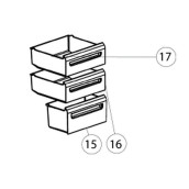 Tiroir inférieur (Repère 15)