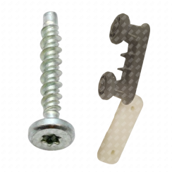 Support roulettes avec vis 