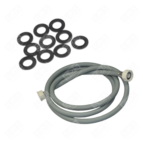 TUYAU D'ARRIVÉE D'EAU UNIVERSEL LIVRÉ AVEC LES JOINTS 20/27 AVEC RACCORDS DROITS (L2500MM 3/4 F X 3/4 F) MACHINE À LAVER, LAVE-LINGE - 3666356333246