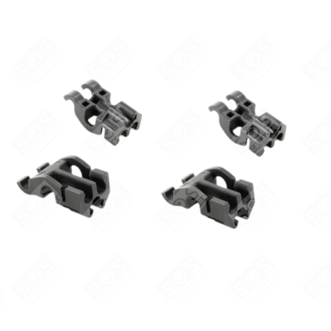 LOT DE  4 PALIERS  DE PANIER INFÉRIEUR LAVE-VAISSELLE - 481010600198, 481253578098