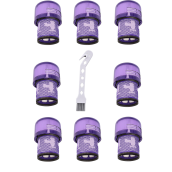 Lot de 8 Filtres Hepa compatible V11 V12 V15 avec brosse de nettoyage