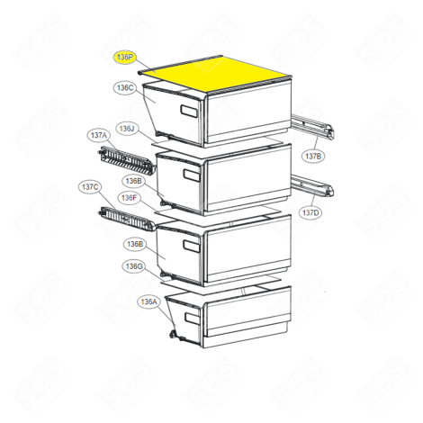 CLAYETTE VERRE FRIGO, RÉFRIGÉRATEUR, CONGÉLATEUR - AHT74973933