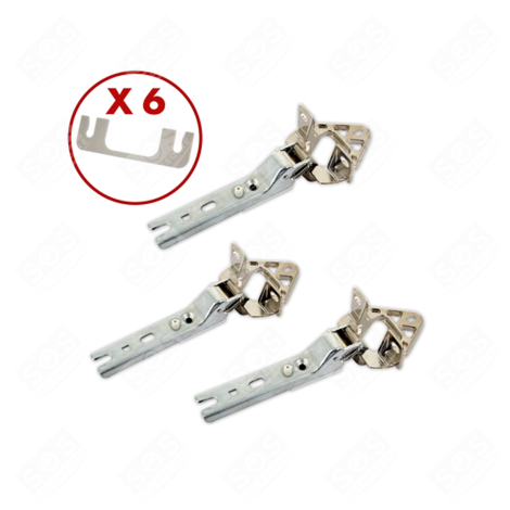 LOT DE 3 CHARNIÈRES DE PORTE  FRIGO, RÉFRIGÉRATEUR, CONGÉLATEUR - 00268699, 5554870