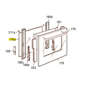 Vitre intérieure gauche ( Repère 176D)